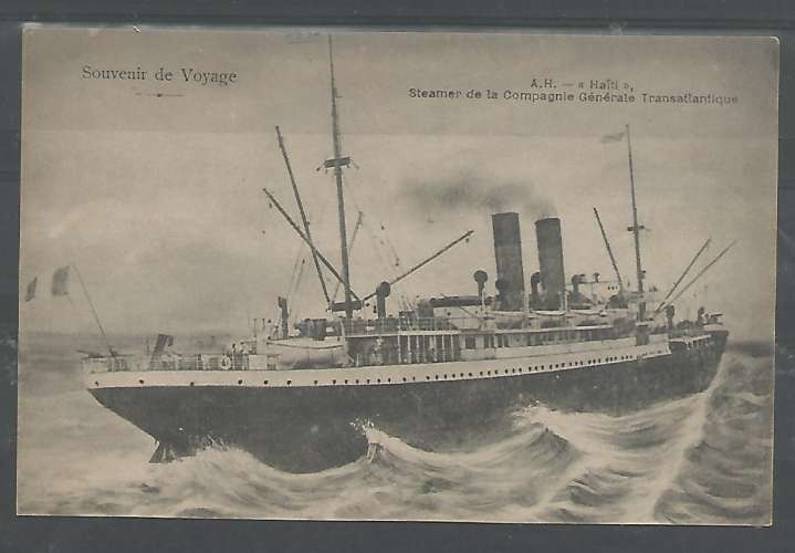 France - Steamer de la Compagnie Générale Transatlantique - 