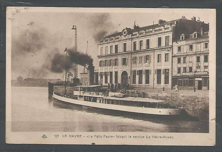 France - 1935 - Le Havre - Le Félix Faure faisant le service Le Havre Rouen