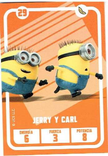 ESPAGNE - CARTE A JOUER CLASSIQUE MINIONS CARREFOUR Nº 29.