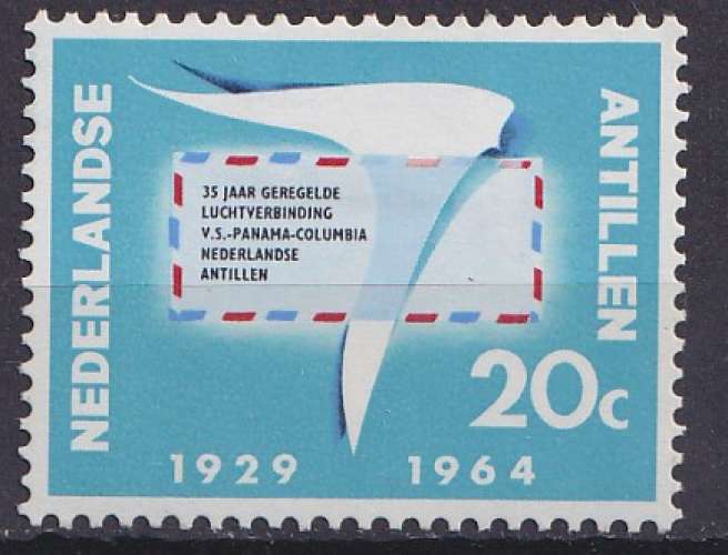 Antilles néerlandaises 1964 Y&T 330 neuf avec charnière - Lettre ailée 