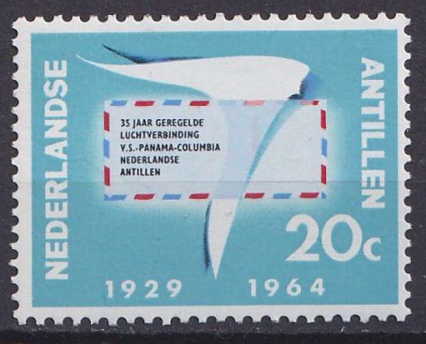 Antilles néerlandaises 1964 Y&T 330 neuf sans charnière - Lettre ailée (scan dos) 