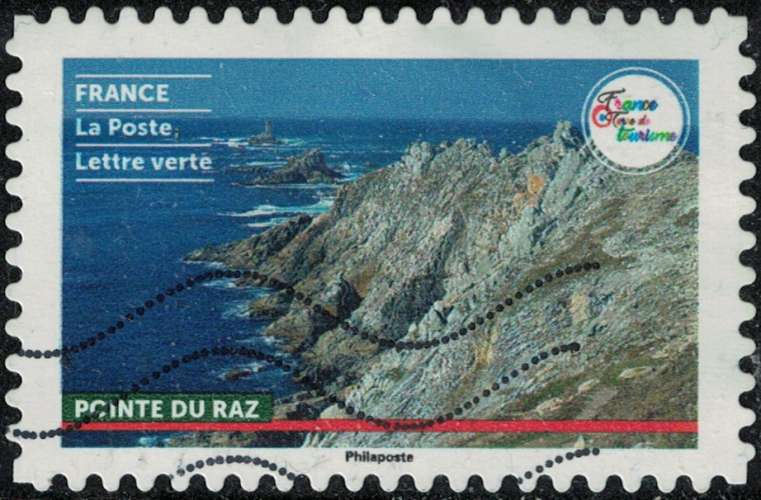 France 2021 Oblitéré Used Terre de Tourisme Sites Naturels Pointe du Raz Y&T FR 2032