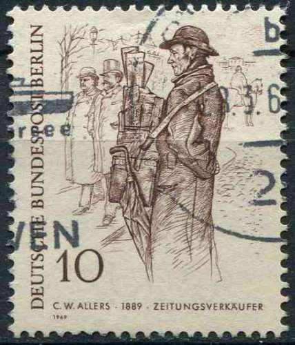 ALLEMAGNE BERLIN 1969 OBLITERE N° 306