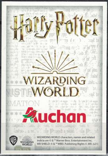 Carte Harry Potter Auchan Wizarding World Fred Weasley N° 74