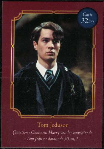 Carte Harry Potter Auchan Wizarding World Tom Jedusor N° 32