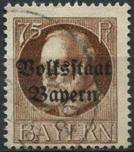 Allemagne Bavière 1919 oblitéré N° 128 (A)