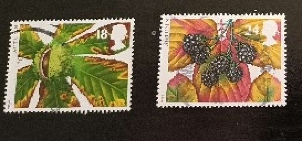 GB 1993 Four Seasons Autumn  YT 1692 / 1693