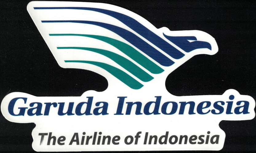 Autocollant Garuda The Airline of Indonesia Compagnie Aérienne