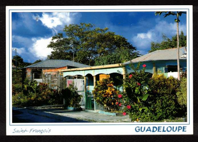 Cpm Guadeloupe Saint-François. Photo : André Exbrayat  Flamme abolition esclavage