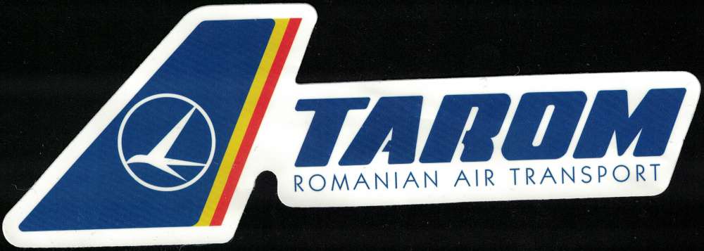 Autocollant Tarom Romanian Air Transport Compagnie Aérienne Roumaine