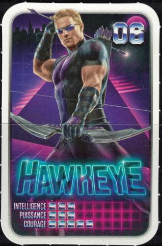 Carte Révèle ton Pouvoir E. Leclerc Marvel 2021 Hawkeye 06