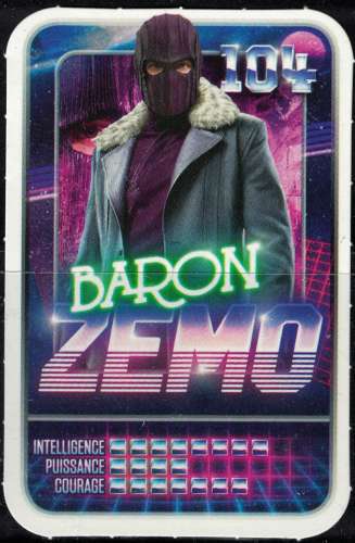 Carte Révèle ton Pouvoir E. Leclerc Marvel 2021 Baron Zemo 104