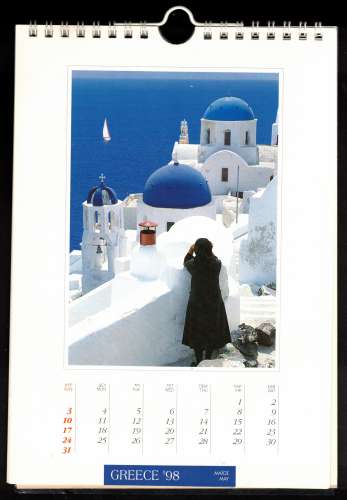 Calendrier Greece'98 october 1997 - december 1998 non écrit