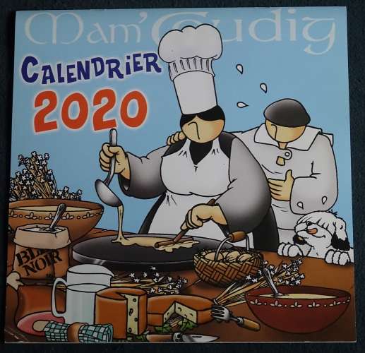 Calendrier 2020 Mam' Goudig 16 mois de septembre 2019 à décembre 2020.