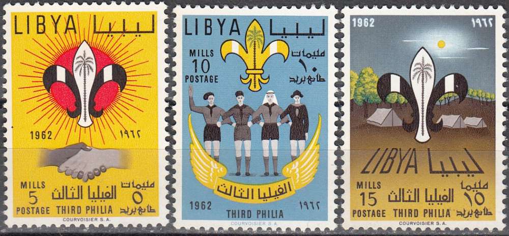 Libya 1962 Michel 122 - 124 Neuf ** Cote (2005) 1.10 Euro Scoutisme
