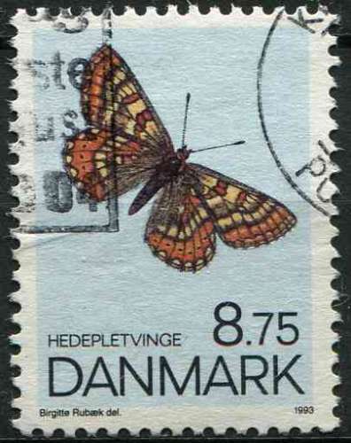 DANEMARK 1993 OBLITERE N° 1053 Papillons