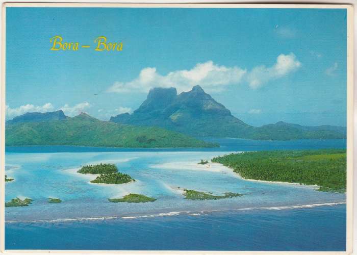 cpm Polynésie  Bora-Bora timbrée YT 218 Tahitienne et son fils 
