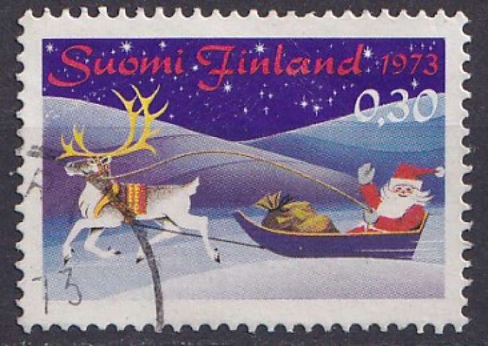 Finlande 1973 Y&T 703 oblitéré - Noël