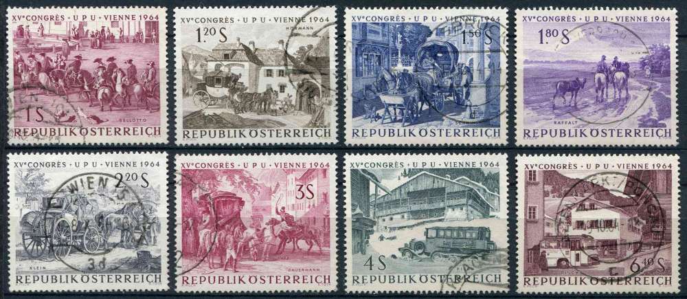 AUTRICHE 1964 OBLITERE N° 993 à 1000 UPU