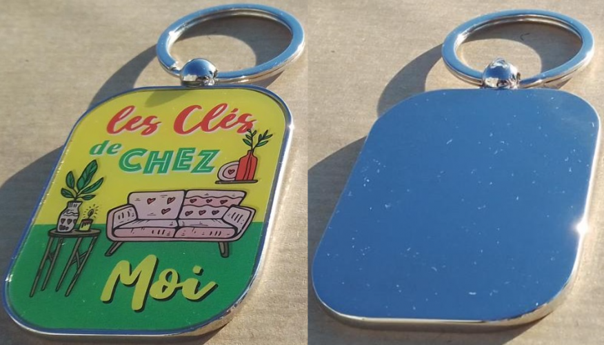 Porte clefs Key Chains Porte Clés Métallique Les Clés de Chez Moi