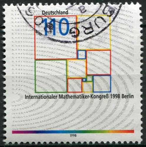 ALLEMAGNE RFA 1998 OBLITERE N° 1837