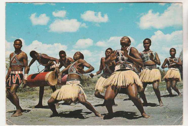 Seychelles Chauve-souris YT 382 sur cpm Kenya danseurs 