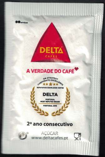 Portugal Sachet Sucre Sugar packet Hora Delta 04h49 Hora dos Resistentes