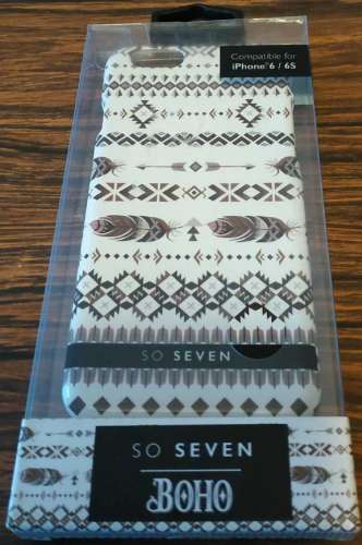 Coque compatible iPhone 6 / 6S So Seven Boho motifs plumes