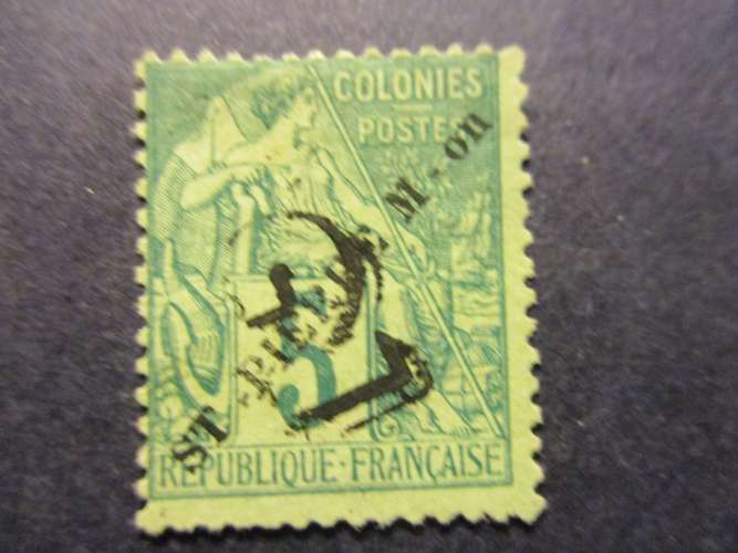saint pierre et miquelon y & t 49 * nsg 1892