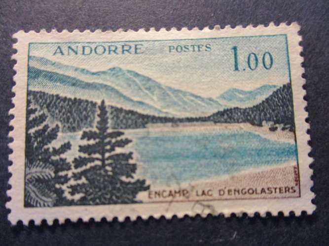 andorre fr y & t 164 obl 1961