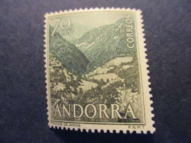 andorre  espagne y & t  54 ** 1963