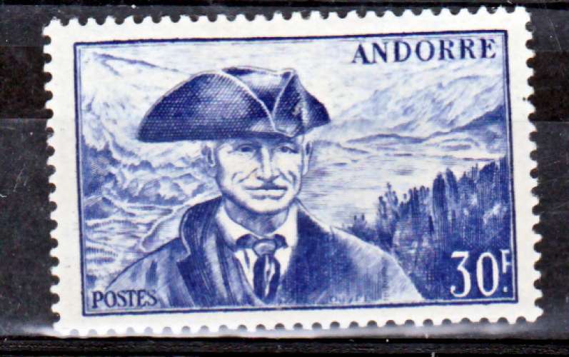 Andorre 137 1948 viguier neuf avec trace de charnière* TB MH con charnela cote 21.5