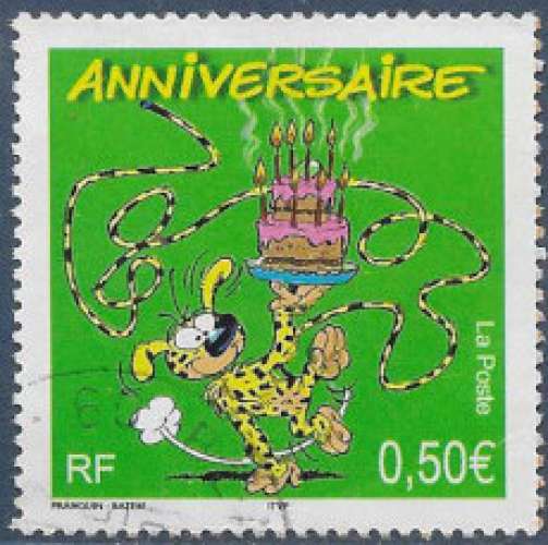 FRANCE 2016 : yt 3569 Oblitéré/Used # Anniversaire - Marsupilami