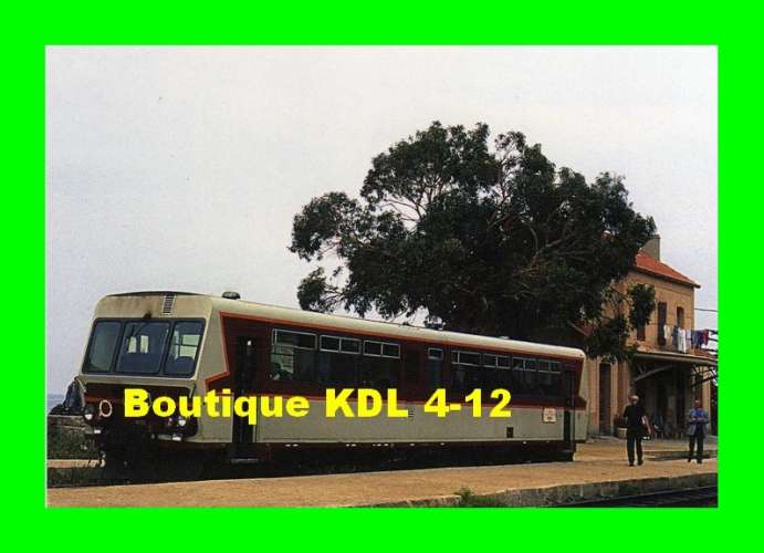 AL 392 - Autorail CFD n° X 2002 en gare - L'ILE-ROUSSE - Haute Corse - CFC