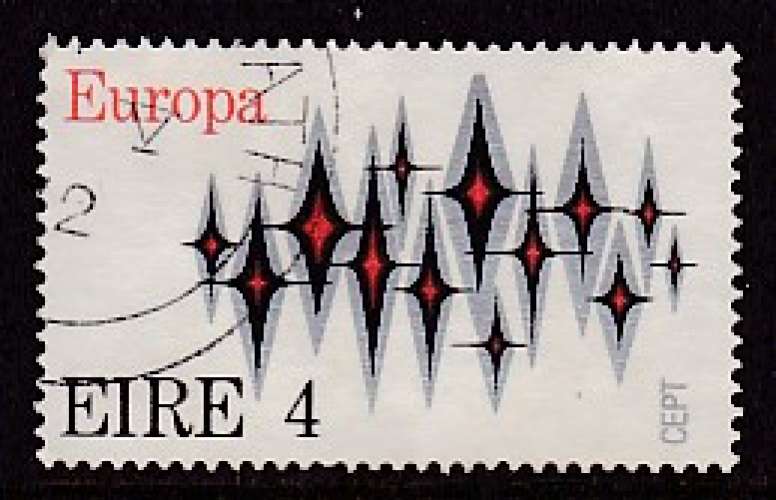 TIMBRE OBLITERE D'IRLANDE - EUROPA 1972 N° Y&T 278