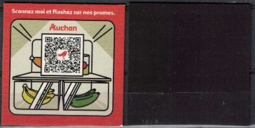 Magnet QR Code Auchan Scannez moi et flashez sur nos promos