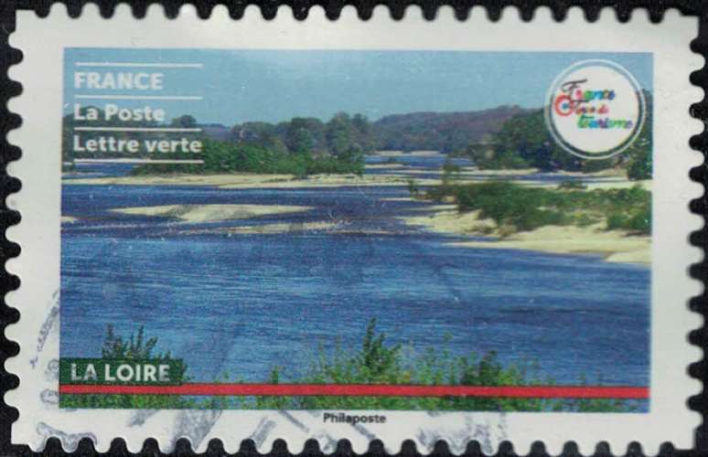 France 2021 Oblitéré rond Used Terre de Tourisme Sites Naturels La Loire SU