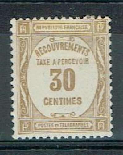 FRANCE 1927/31 - TAXE YT 57 * MH.