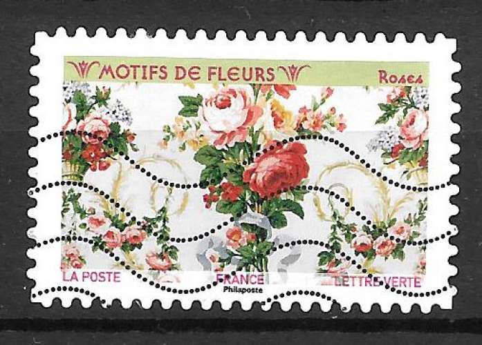Année 2021 : Y. & T. N° 1991 ° motifs de fleurs : Roses