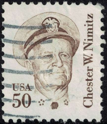 Etats Unis 1985 Oblitéré Used Chester W. Nimitz Militaire Y&T 1561 SU