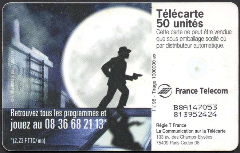 44/424 - Télécarte 50 - 11/98 - 13ème rue