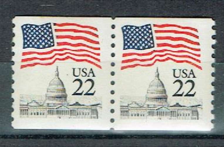 USA 1985 - PAIRE YT 1577A ** MNH. .