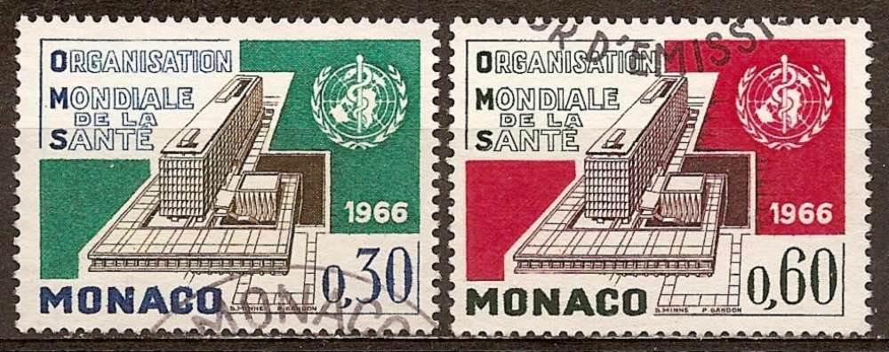 monaco ... n° 703/704  obliterés ... 1966