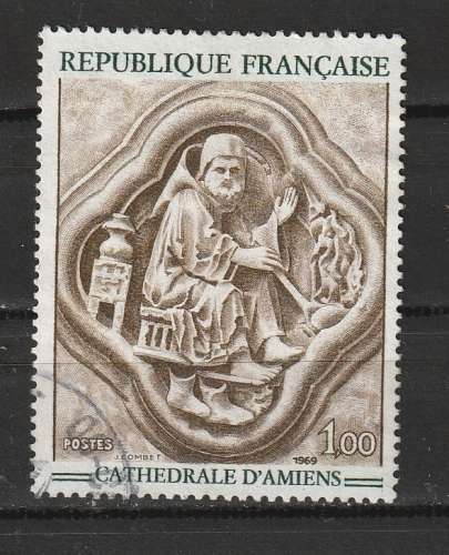 France 1969 YT 1586 Sculpture cathédrale d' Amiens