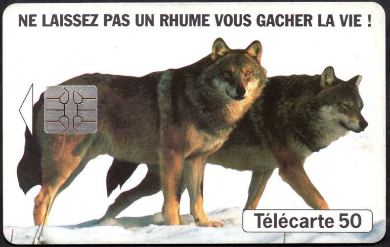 67/765 - Télécarte 50 - 12/93 - Loups - Humex
