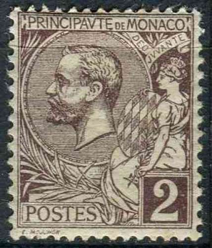 MONACO 1891 NEUF* charnière N° 12