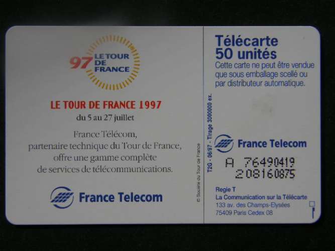 F745B1 - Tour de France 97 - SO7 - 50 unités