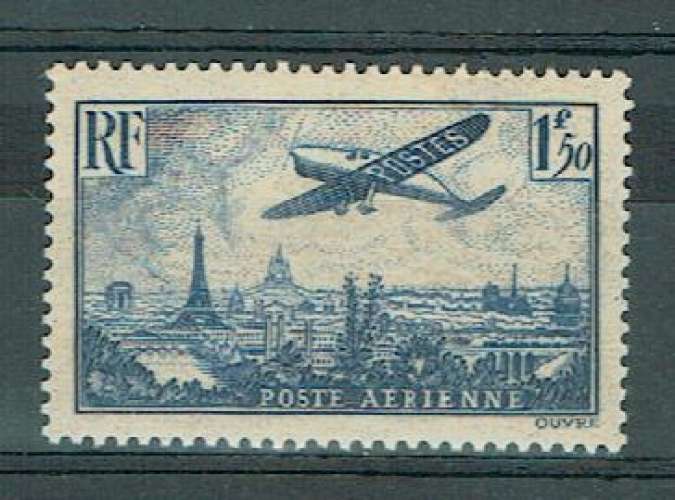 FRANCE 1936 - PA YT 9 ** MNH.