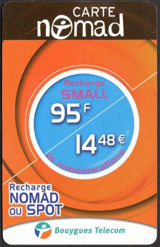 441/827 - Télécarte prépayée - Nomad - Bouygues Telecom 441/827 - Télécarte prépayée - Nomad - Bouygues Telecom