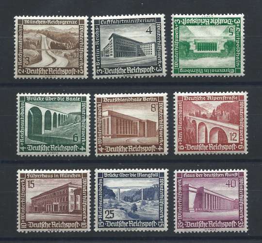 Allemagne N°582/90** (MNH) 1936 - Divers Architectures